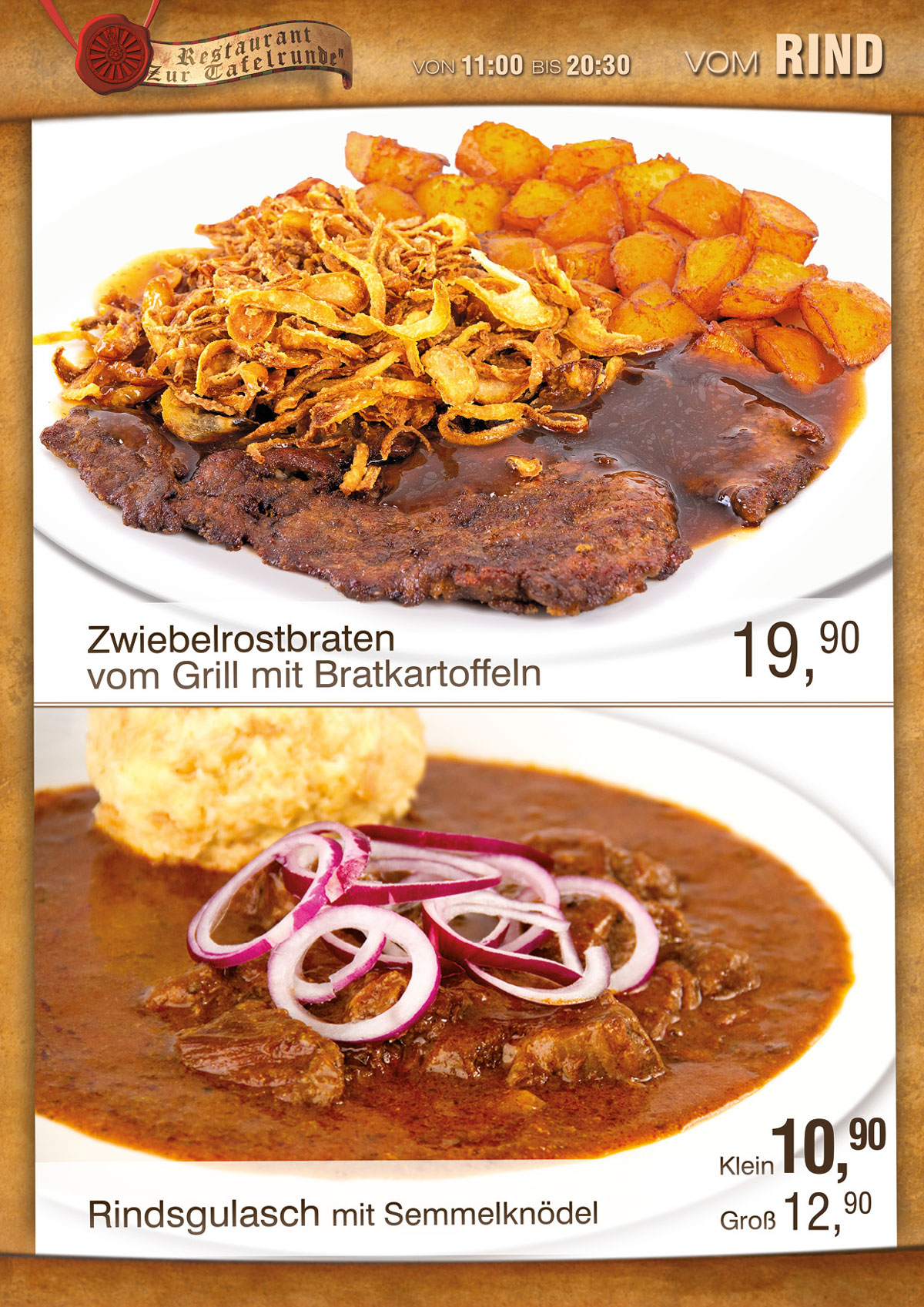 Speisekarte "Zur Tafelrunde" – Family City (5)