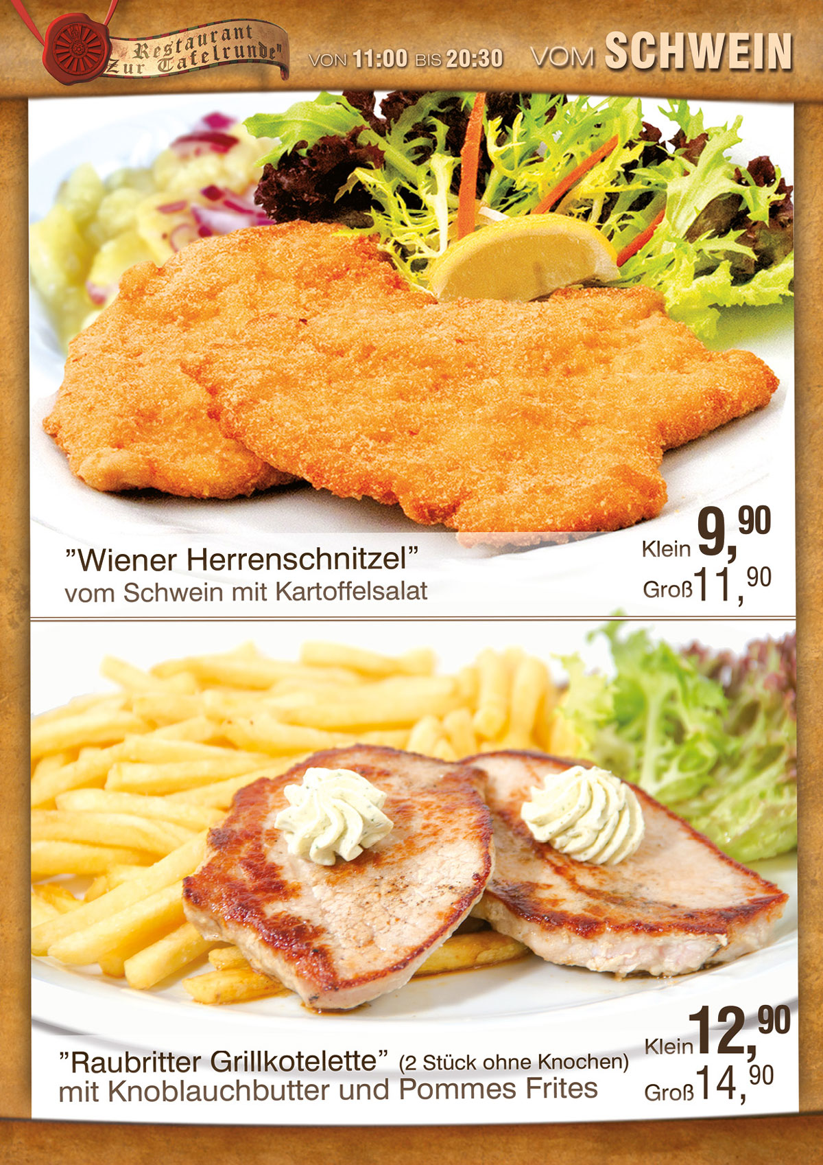 Speisekarte "Zur Tafelrunde" – Family City (6)