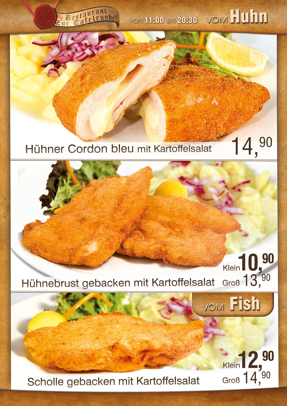 Speisekarte "Zur Tafelrunde" – Family City (10)